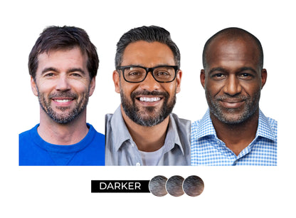 Darker shade of Simpler Hair Color partial coverage color box for hair coloring, shown in the image.