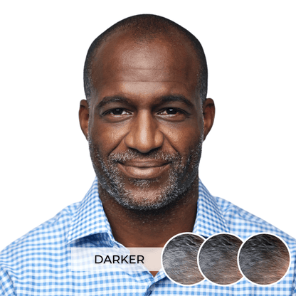 Darker shade of Simpler Hair Color partial coverage color box for hair coloring, shown in the image.