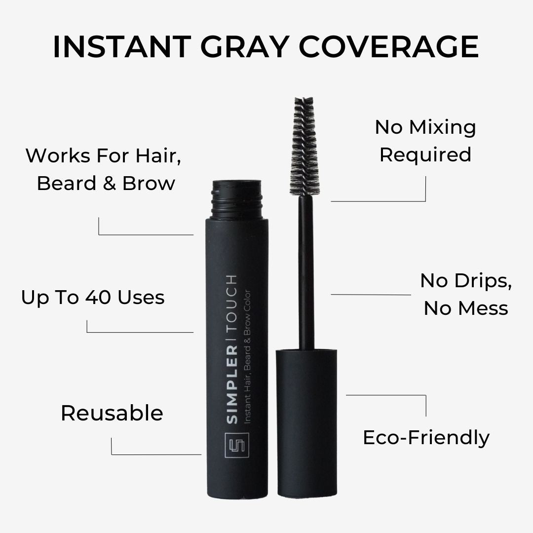 Simpler Beard Color Simpler Touch - Instant Hair, Beard & Brow Color β SIMPLER HAIR COLOR