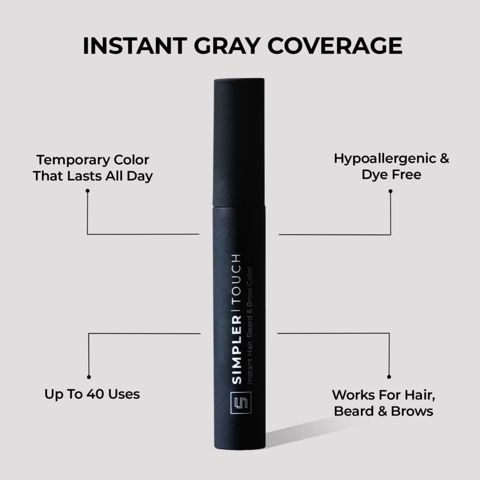 Simpler Touch - Instant Hair, Beard & Brow Color – SIMPLER HAIR COLOR