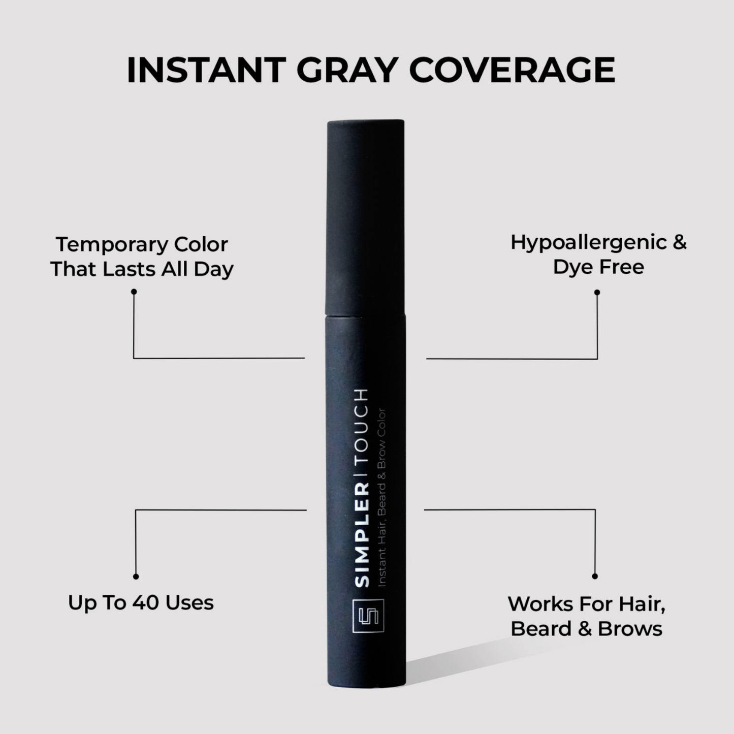 Simpler Touch - Instant Hair, Beard & Brow Color – SIMPLER HAIR COLOR