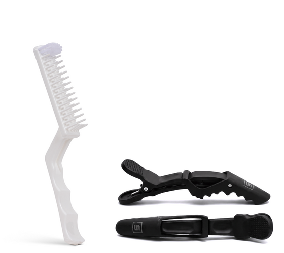 Comb + Brush in One + Hair Clips