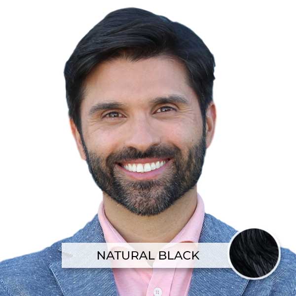 Full coverage black hair color box by Simpler Hair Color, featuring easy-to-use hair dye packaging.